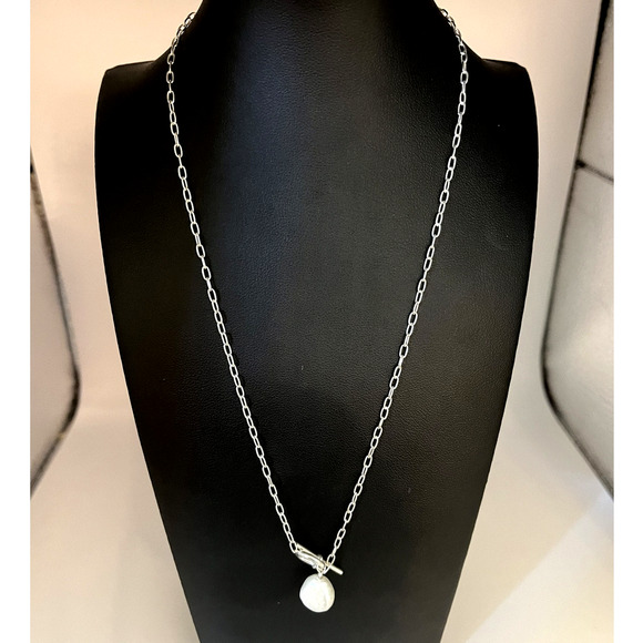 Silpada Silver Necklace with Iridescent Pearl - Picture 2 of 3